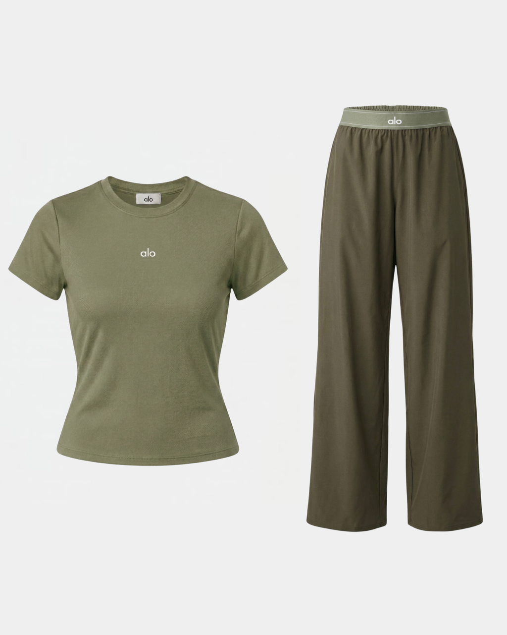 Ensemble Alo Flow – Vert olive