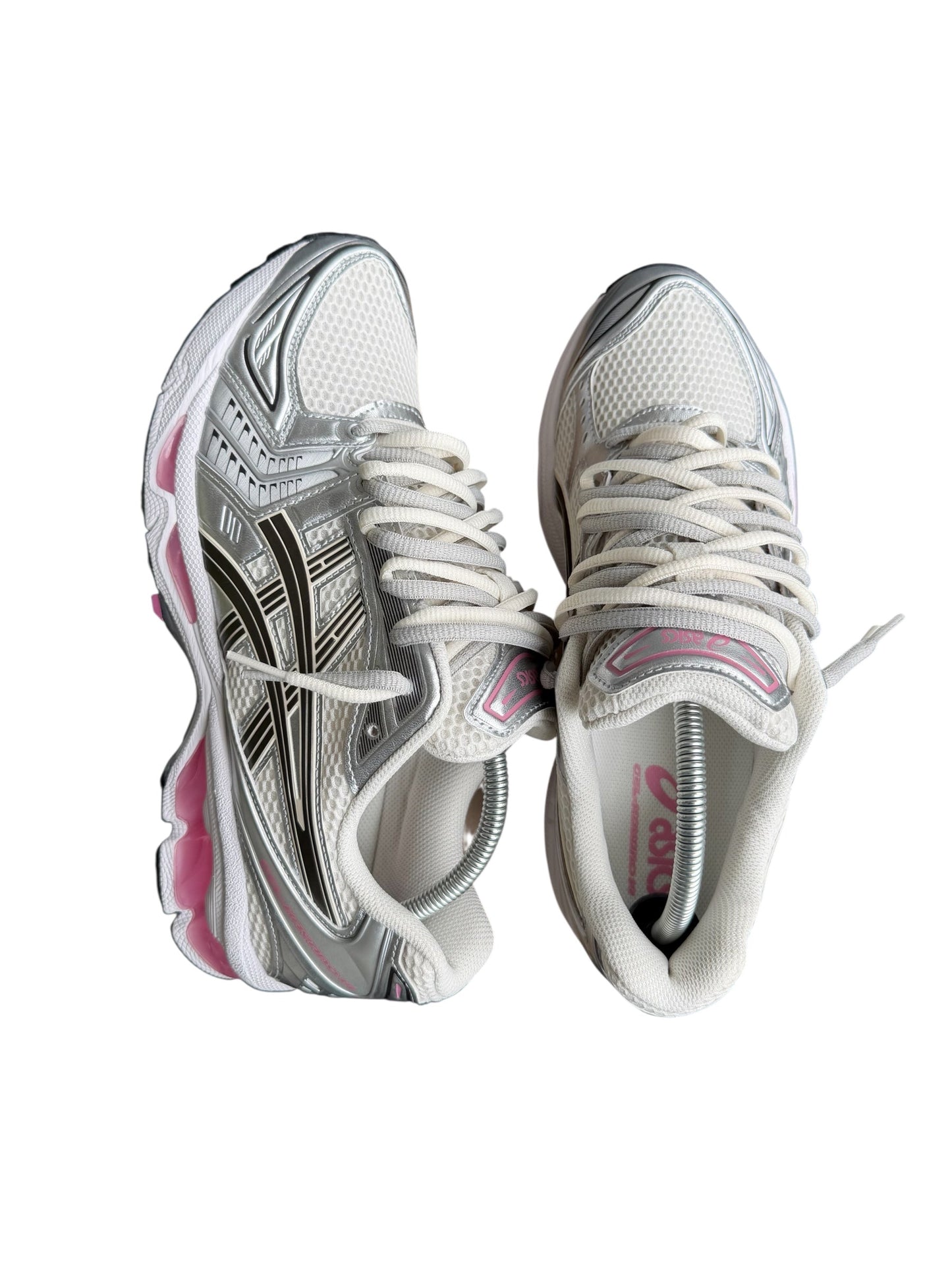 ASICS Kayano Double Laces – Gris/Blanc