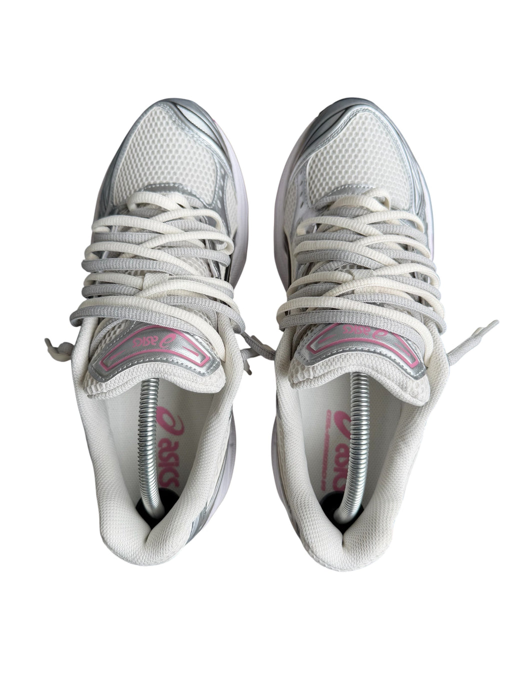 ASICS Kayano Double Laces – Gris/Blanc