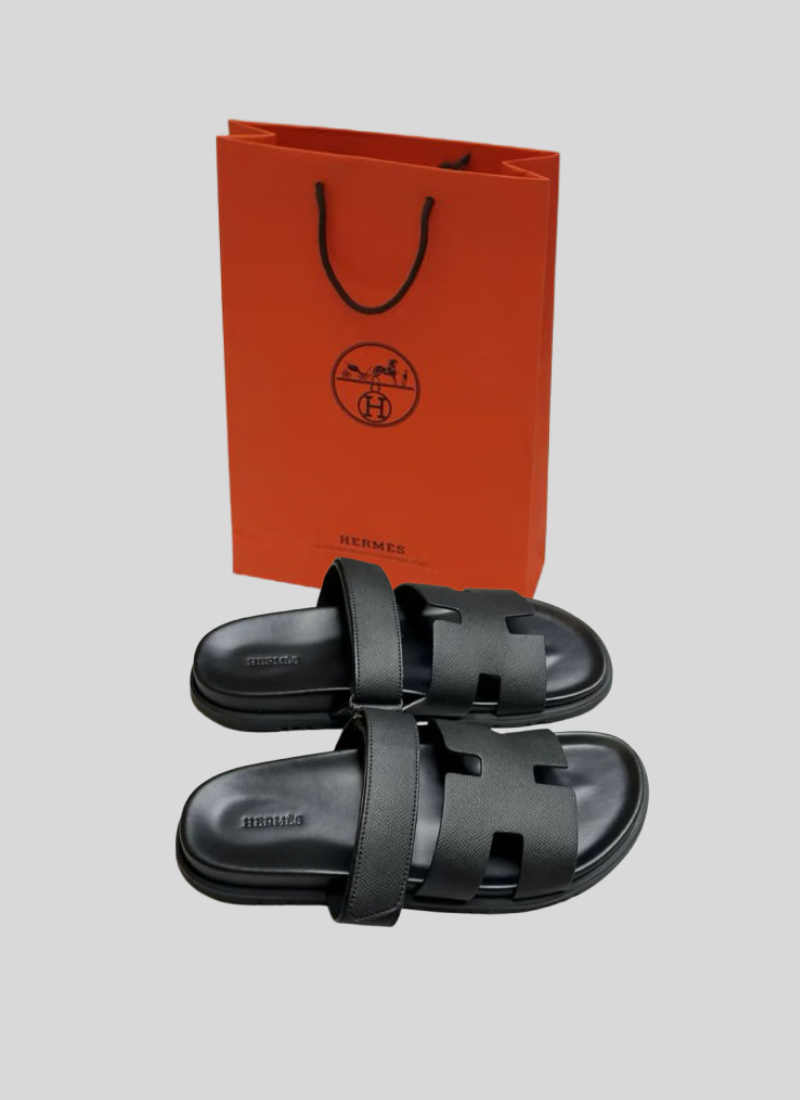 Hermès Chypre Sandals Black