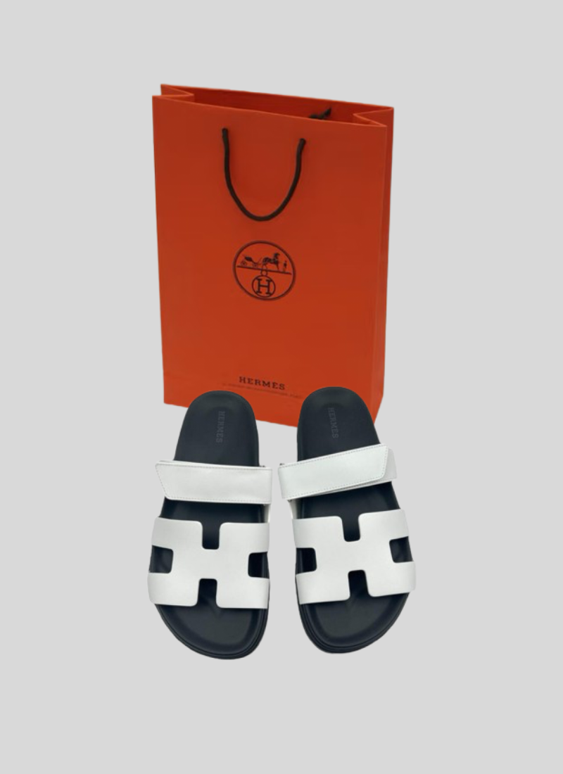 Hermès Chypre Sandals White