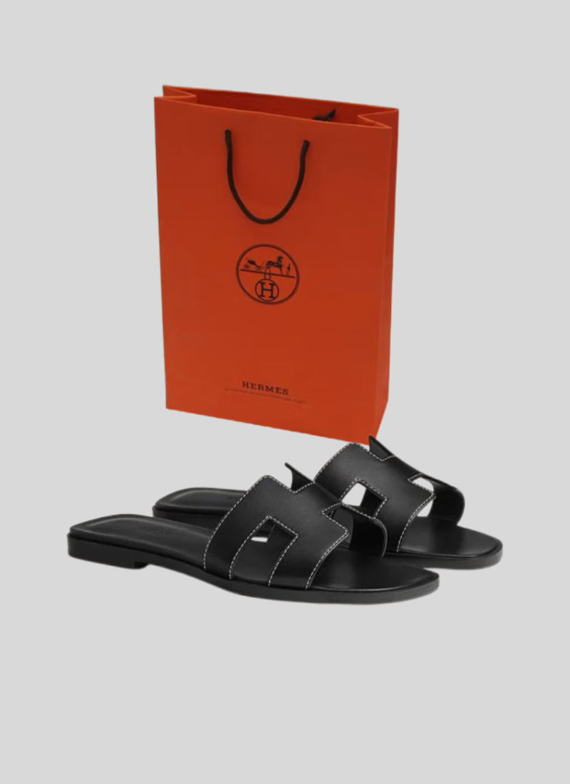 Hermès Oran Sandals Black