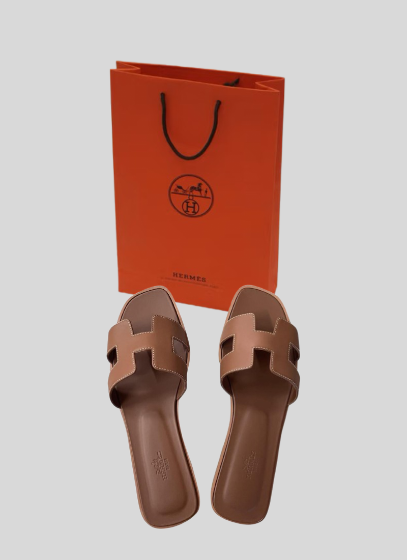 Hermès Oran Sandals Brown
